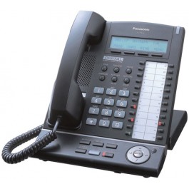 KX-T7633-B Panasonic Refurbished Digital Proprietary Telephone 3-Line Backlit LCD Speakerphone KX-T7633B Black