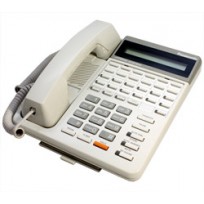 KX-T7130 Panasonic Refurbished Telephone with Speakerphone Wide LCD Display 12 CO Line Button White 
