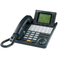 KX-T7456-B Panasonic Digital 24 Button Speakerphone 6-Line Display KX-T7456B Black