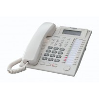 KX-T7735 Panasonic Refurbished 24 Key Handsfree Display Telephone with 3-Line Backlit LCD White